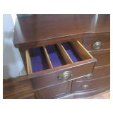 (LRF) Vintage Wood Buffet with 6-Dr...