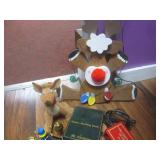 (K) 4 Ft Inflatable Snowman and Oth...