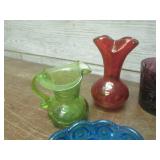 (LRF) Assorted Vintage Colored Glas...