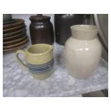 (K) Assorted Vintage Clay Pottery B...