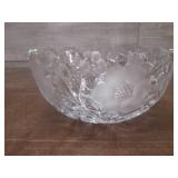 (LRB) Vintage Cut Glass Crystal Bow...