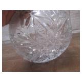 (LRB) Vintage Cut Glass Crystal Bow...