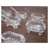 (LRB) Set of 8 Vintage Glass Salt C...