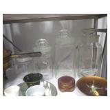 (K) Assorted Vintage - Glass Canist...