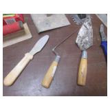 (K) Assorted Trowels, Sandpaper, an...