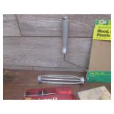 (K) Assorted Trowels, Sandpaper, an...