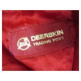 (K) Red Leather Jacket Size 40...