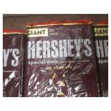 (K) 6 Giant 25pc Hersheys Dark Choc...