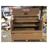 Knaack 49 in. W x 30 in. L x 72 in. H, Steel Jobsite Storage Piano Box with Lock Customer Returns See Pictures