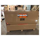 Knaack 49 in. W x 30 in. L x 72 in. H, Steel Jobsite Storage Piano Box with Lock Customer Returns See Pictures