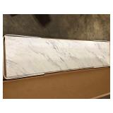 Hampton Bay 8 ft Straight Laminate Countertop Kit Included in Gloss Calcutta Marble  Customer Returns See Pictures