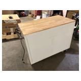 Husky Rolling Tool Box in White Missing Wheels and No Keys Customer Returns See Pictures