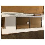 Andersen 400 Series 32 in. x 80 in. White Universal 3/4 Light Retractable Aluminum Storm Door  Customer Returns See Pictures