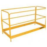 MetalTech 6 ft. x 2.5 ft. x 3.4 ft. Steel Scaffold Guardrails System, Parts/Accessories for Baker Scaffolding Towers  Customer Returns See Pictures