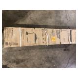 Hampton Bay 8 ft. Square Aluminum and Steel Cantilever Offset Outdoor Patio Umbrella in Chili Red Customer Returns See Pictures