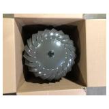 Master Flow 12 in. Weathered Wood Galvanized Steel Internally Braced Dual-Bearing Wind Roof Turbine  Customer Returns See Pictures