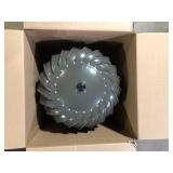 Master Flow 12 in. Weathered Wood Galvanized Steel Internally Braced Dual-Bearing Wind Roof Turbine  Customer Returns See Pictures