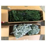 Lot of Assorted Christmas Trees both Missing Base Various Models and Conditions Customer Returns See Pictures