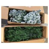 Lot of Assorted Christmas Trees both Missing Base Various Models and Conditions Customer Returns See Pictures