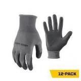 Lot of Firm Grip 12 Pack Large Polyurethane Coated Crew Pack Work Garden Gloves  Customer Returns See Pictures