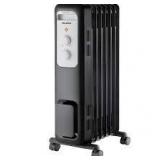 Pelonis 1,500-Watt Oil-Filled Radiant Electric Space Heater with Thermostat Customer Returns See Pictures