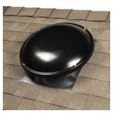 Master Flow 144 sq. in. NFA Galvanized Steel Static Dome Roof Vent in Black  Customer Returns See Pictures