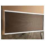 Andersen 35-1/2 in. x 77-9/16 in. 400 Series White Frenchwood Gliding Patio Door, Aluminum Insect Screen  Customer Returns See Pictures