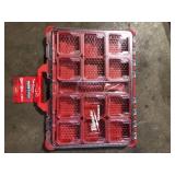 Milwaukee PACKOUT 11-Compartment Low-Profile Impact Resistant Portable Small Parts Organizer   Customer Returns See Pictures