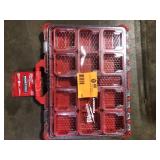 Milwaukee PACKOUT 11-Compartment Low-Profile Impact Resistant Portable Small Parts Organizer   Customer Returns See Pictures