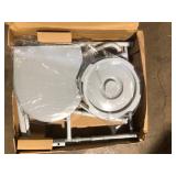 Drive Medical Folding Steel Bedside Commode    Customer Returns See Pictures