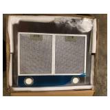 JEREMY CASS 24 in. Convertible Wall Mounted Range Hood in Stainless Steel with 3-Speed Extraction Customer Returns See Pictures