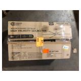 Commercial Electric High Velocity 6 ft. Indoor/Outdoor Matte Black Ceiling Fan with Wall Control Included Customer Returns See Pictures