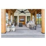 Commercial Electric High Velocity 6 ft. Indoor/Outdoor Matte Black Ceiling Fan with Wall Control Included Customer Returns See Pictures