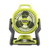 RYOBI ONE+ 18V Cordless Hybrid WHISPER SERIES 7-1/2 in. Fan (Tool Only)  Customer Returns See Pictures