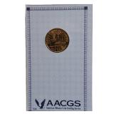 2000 P Uncirculated Sacagawea Dollar - Very Nice Graded Coin.