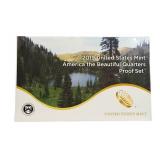 2019 America the Beautiful Coin Set in Gem Proof condition with S Mint coins and a certificate of authenticity.