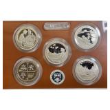 2019 America the Beautiful Coin Set in Gem Proof condition with S Mint coins and a certificate of authenticity.