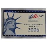 2006 Proof Set, 10 Coins Total. Includes North & South Dakota and the Sacagawea Dollar Coin.