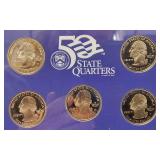 2006 Proof Set, 10 Coins Total. Includes North & South Dakota and the Sacagawea Dollar Coin.