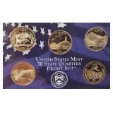 2006 Proof Set, 10 Coins Total. Includes North & South Dakota and the Sacagawea Dollar Coin.