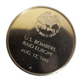 Franklin Mint Tribute Coin: World War II Veterans 11.50 grams of sterling silver proof coin.