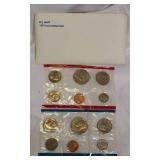 1979 Uncirculated Set from the Philadelphia and Denver Mints, which includes a dollar coin.