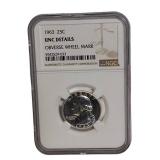 1963 Silver Quarter from NGC - Beautifully Mint Condition!