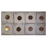 Wheat pennies! Perfect addition to your collection, featuring various years and mints.