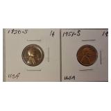 Wheat pennies! Perfect addition to your collection, featuring various years and mints.