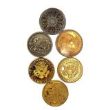 A Great Collection of Quality Tokens: Including Bitcoin, The Donald, Washington, and more.