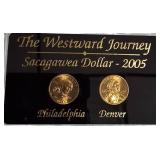 2005 Sacagawea Coins: Westward Journey Commemoratives from the P and D mints.