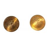 2005 Sacagawea Coins Satin Finish : Westward Journey Commemoratives from the P and D mints.