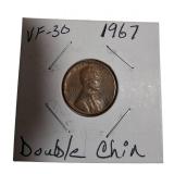 1967 VF-30 Double Chin Penny.