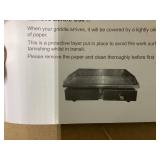 Giantex Commercial Electric Griddle 22" - 110V 2000W Countertop Griddle with Cast Iron Griddle Plate & Stainless Steel Frame